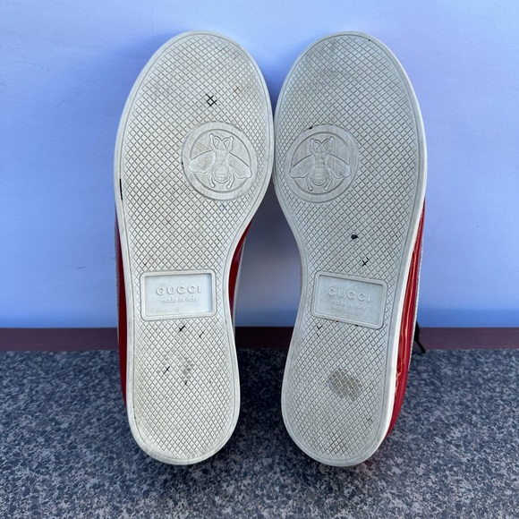 Gucci Men’s Falacer Hebron Web Patent Leather. U.S Size 7. - Picture 10 of 12